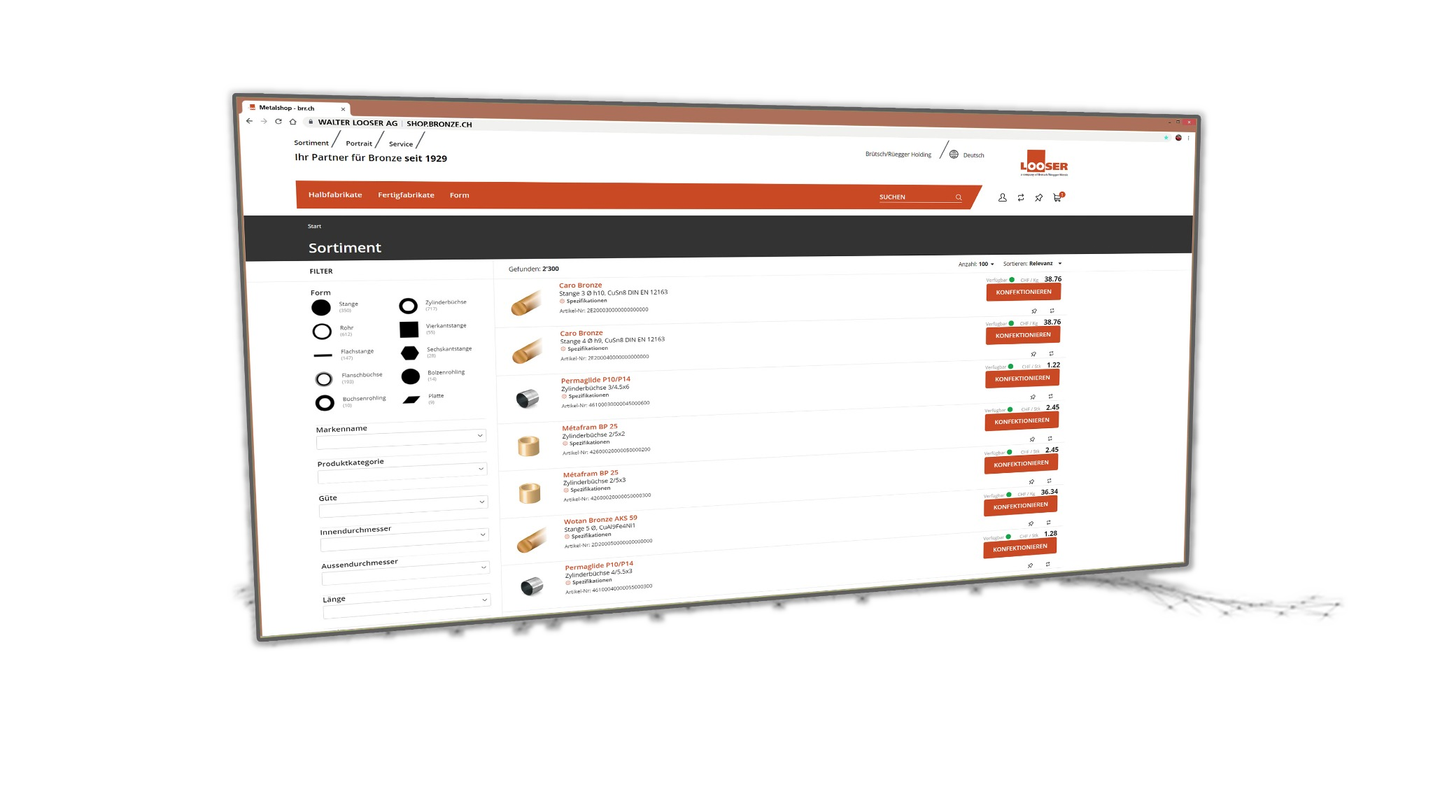 Bronze Online-Shop von Walter Looser